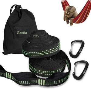 Hammock Straps Hammock Tree Straps Lightweight Set of Two 10FT Long 32 Adjust... - Picture 1 of 7