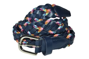 Paul Smith Mainline Donna Mulinello Rosa Treccia Intrecciato Pelle Cintura 75cm - Imagen 1 de 6