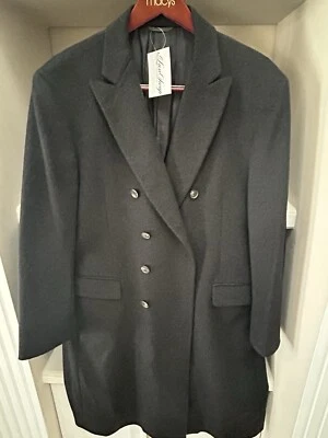 NEW with tags Cashmere VARVATOS Gray Wool/Long sleeve Coat 42 Reg Made In Italy - Image 1 of 4