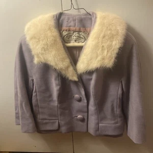 60er Jahre Damen Anzug - Golet Original Suit - White Mink Collared - I.J Fox "Golet Original - Bild 1 von 20