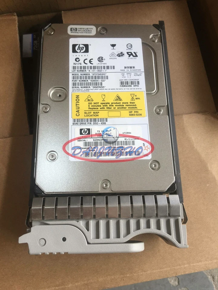 For HP ST373453FC A7288A 0950-4386 A7288-64201 A7288-69001 HP03/HP05 15K FC 4MB - Image 1 of 1