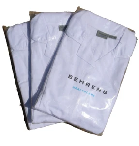 3 Pack Health care uniform Various Sizes Care Home PPE  white with eppaulettes - Picture 1 of 10