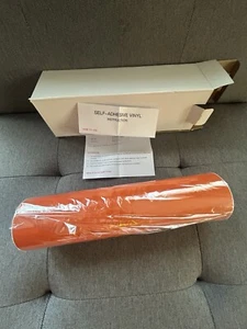 3 Easy PSV Self-Adhesive Permanent Craft Vinyl 12" Orange Roll(s) Cricket - Picture 1 of 10