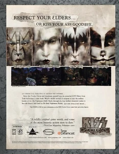 Kiss Psycho Circus Nightmare Child Sega Dreamcast 2000 Vintage Print Ad Art A - Picture 1 of 1