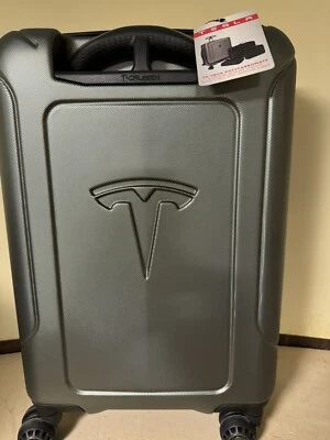 TESLA - NEW Carry On Spinner Luggage Suitcase Referral Program, NEVER SOLD  Elon - Image 1 of 4