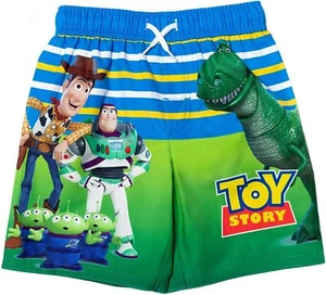 Disney Toy Story Woody Buzz Lightyear Swim Trunks Shorts Boy Size 4 5/6 - Picture 1 of 2