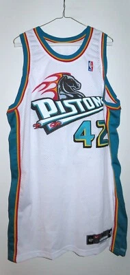 Nike Pro Cut Detroit Pistons Jerry Stackhouse Auténtico Hogar Camiseta Juego Emitido Foto 1 de 4