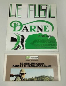 Vtg Lot 2 Catalogue Brochure Dépliant Le Fusil Darne & Manufrance Armes de Chass - Photo 1/11