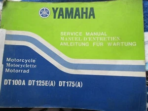 YAMAHA DT100A / DT125E / DT175A SERVICE MANUAL - Picture 1 of 1
