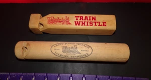 Vintage Casy Jones Wooden All Wood Train Whistles Choo Choo Sound VERY NICE - Picture 1 of 4