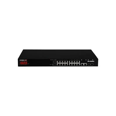 EDiMAX PRO 16 + 2 ports Gigabit POE+ Smart Managed Switch, Long Range 656 Ft ... - Image 1 of 4