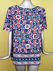 Ann Taylor Loft NWT Womens Floral Top Short Sleeve Size S - Picture 1 of 6
