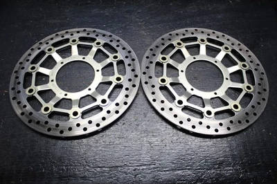 07-12 HONDA CBR600RR CBR 600 OEM FRONT LEFT RIGHT BRAKE ROTORS DISCS 08 09 10 - Image 1 of 4