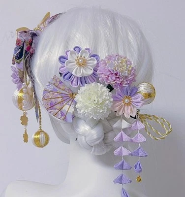 Kimono Accesorios Lolita Accesorios Cabello Gorros Japoneses Foto 1 de 4