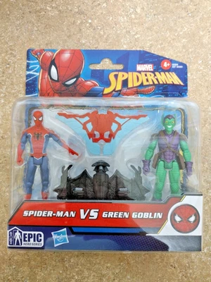 Figuras de acción Marvel Epic Hero Series Spider-Man vs Green Goblin 4" | Rele 2024 Foto 1 de 2