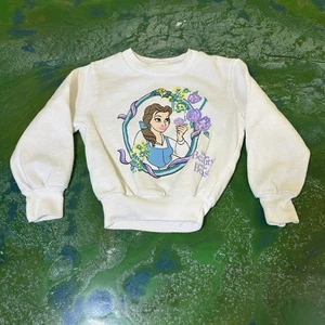 True Vintage Disney's Beauty and the Beast Size 3T Sweatshirt USA Made Belle - Picture 1 of 7