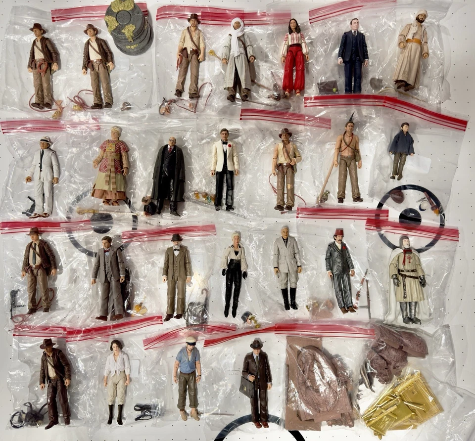 Indiana Jones Adventure Series Full Set Of 25 Figures And 3 Build an Artifact - Image 1 of 1