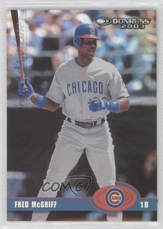 2003 Donruss Season Stat Line /103 Fred McGriff #249 HOF - Image 1 of 2