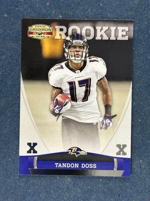 2011 Gridiron Gear Silver Xs #211 Tandon Doss Ravens /250 - Image 1 of 2
