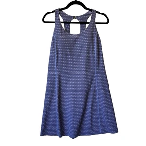 Vestido Athleta Ultimate Ease M Púrpura Bolsillo con Cremallera Sujetador Integrado Corte Elástico - Imagen 1 de 8