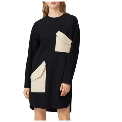 Vestido Tibi Negro Cambio XS Bolsillos Artístico Diseñador Carrera Negocios Informal $395 Foto 1 de 4