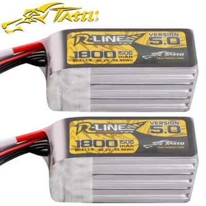 2x Tattu R-Line Version 5.0 1800mAh 6S 150C 22.2V Lipo Battery Pack : XT60 Plug - Picture 1 of 6