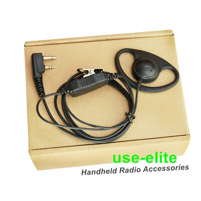 D Style Earhook Earpiece for IC-F33 IC-F43 F44 F22 F24 F25 F26 F34 Radio - Image 1 of 4
