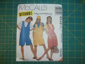 McCall's 6549 Size Xsm Sml Med Misses' Romper For Stretch Knits Gitano - Picture 1 of 2