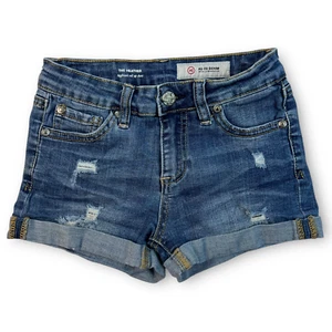 AG Adriano Goldschmied Kids Demin Jean Shorts Girls 10 Heather Boyfriend Roll Up - Picture 1 of 12