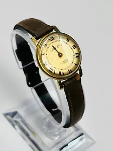RARE LEXON 17 Jewels Incabloc Swiss Dulux Gold Ladies Watch Parts /Repair D3 - Picture 1 of 11