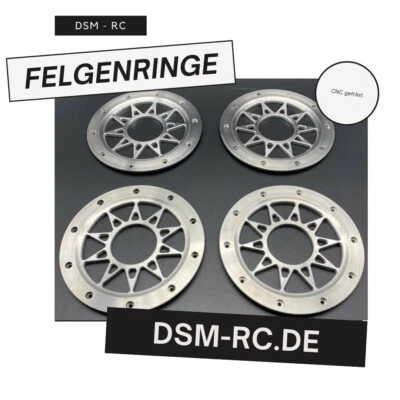 FELGENRINGE Alu HPI BAJA 5B 5T SS 5SC Losi 5ive Dbxl Vekta Neu - Bild 1 von 2