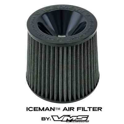 VMS RACING BLACK 3 INCH INTAKE HIGH FLOW AIR FILTER FOR MITSUBISHI LANCER EVO — 第 1/4 张图片