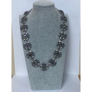 Charter Club faux crystal rhinestone flower choker necklace NWOT - Picture 1 of 9