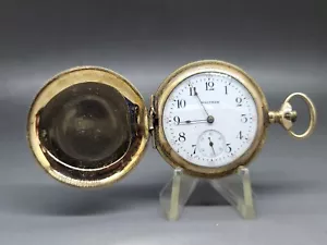 1912 American Waltham Watch Company Gold-Filled Hunter Pocket Watch Grade 161 - Picture 1 of 16