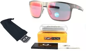 OAKLEY Sonnenbrille Holbrook Metal 55-18 127 OO4123-05 Grey Red Mirrored + Vault - Bild 1 von 15