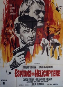 "ESPIONS EN HÉLICOPTÈRE" Affiche 1968 (Robert VAUGHN, David McCALLUM) 120x160 - Picture 1 of 1