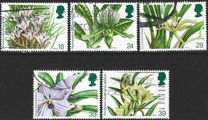 1993 Sg 1659/1663 14th World Orchid Conference, Glasgow Fine Used - Picture 1 of 2
