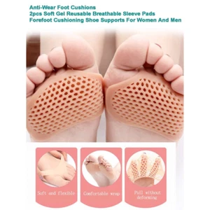 Metatarsal Foot Pads - Soft Gel Sleeve, Anti-Wear Cushions for Men & Women - Picture 1 of 11