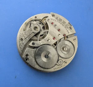 RELOJ BOLSILLO CAZA WALTHAM GRADO 610 TALLA 16 VINTAGE MOVIMIENTO FUNCIONANDO - Imagen 1 de 2