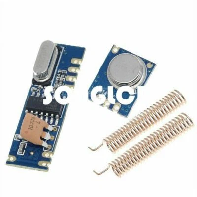 Módulo transmisor STX882 ASK + módulo receptor superheterodino SRX882 y antena Foto 1 de 4