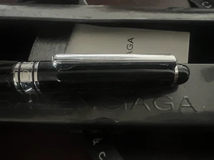 Balenciaga Stylo-Plume Sphère Laque Noire Profil Chrome Présentation H&c Boîte - Picture 1 of 9