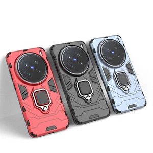 For ViVO X200 Pro 5G, Luxury Magnetic Hybrid Armor Ring Holder Stand Case Cover - Picture 1 of 19