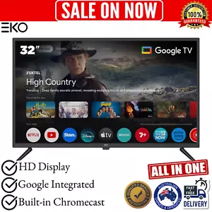 EKO 32” Inch Google HD Smart TV 240 / 240V Chromecast for Caravan Car Camper RV - Picture 1 of 5
