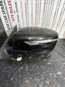 2010-2019 NISSAS JUKE PASSENGER LEFT NEAR SIDE WING MIRROR BLACK - Picture 1 of 5