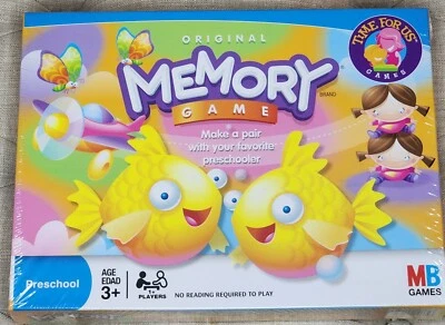 Original Memory Game Milton Bradley Hasbro 2007 Brand New Sealed pre-school ed. - Image 1 of 2
