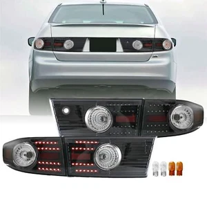 USR DEPO 03-05 Accord UPGRADE JDM Black Housing LED Upgrade Rear Tail Lights ... - Picture 1 of 9
