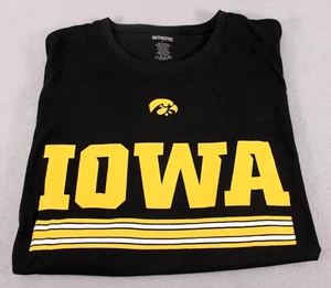 Authentic Iowa Hawkeyes Fight For Iowa Hawks Nest Mens Black TShirt Size Large - Picture 1 of 4
