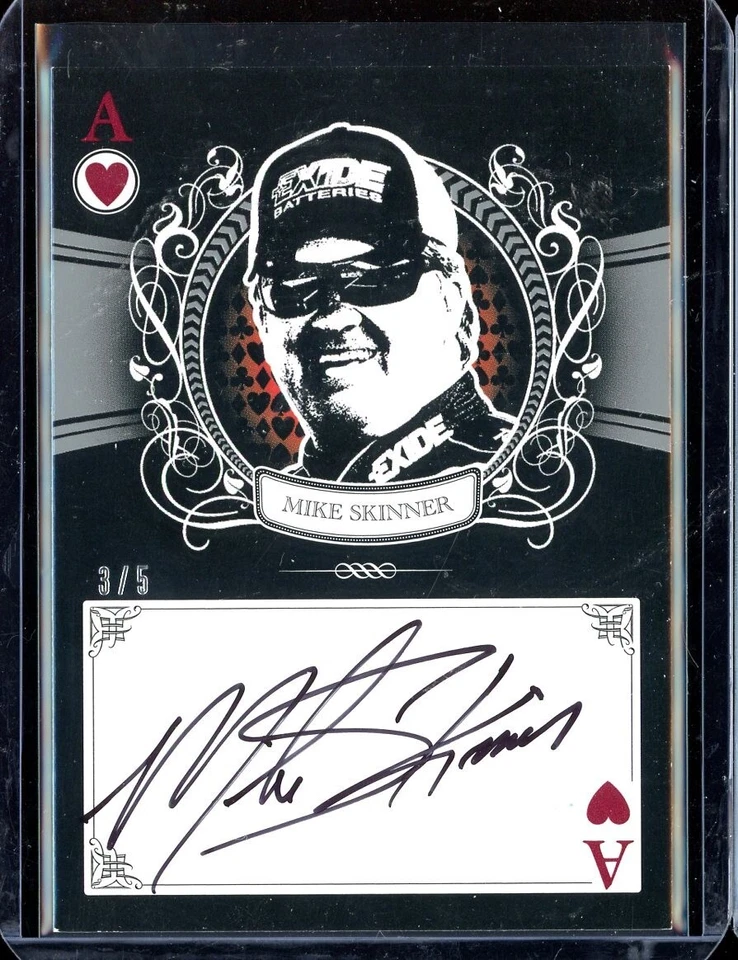 2009 Wheels Main Event Marks Hearts Autograph #44 Mike Skinner 3/5 - Image 1 of 1