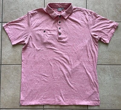 Polo Ping Golf Para Hombre-Sensorcool-Rojo Claro Brezo (Salmón)--Grande - Usado en Excelente Condición Foto 1 de 3