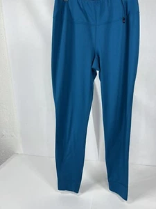 Patagonia Leggings Women Medium M Base Layer Capilene Teal Midweight Hiking - Picture 1 of 12